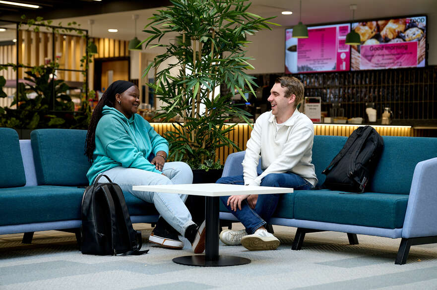 Two students in PG Centre