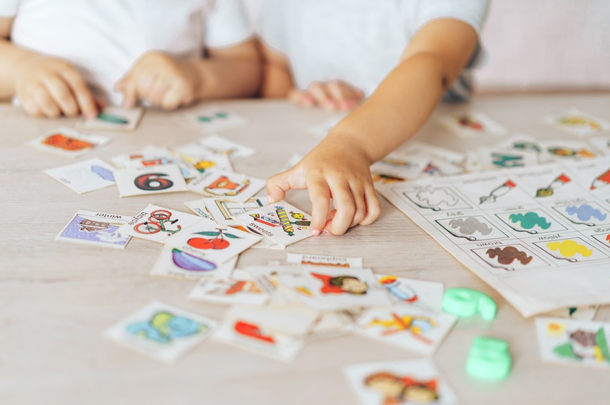 Child playing game