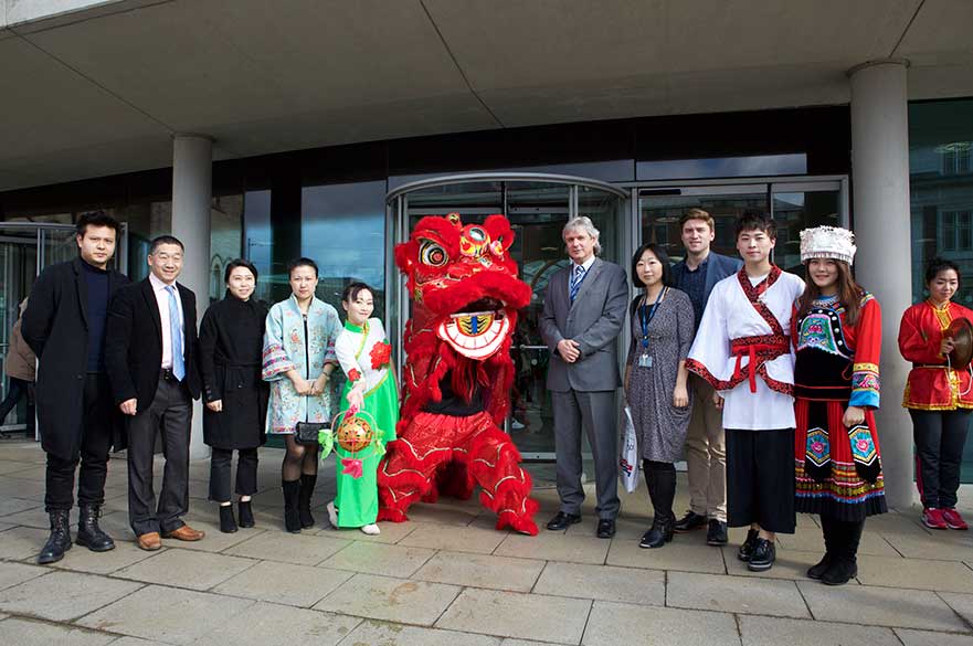 Chinese dragon at gloabl week