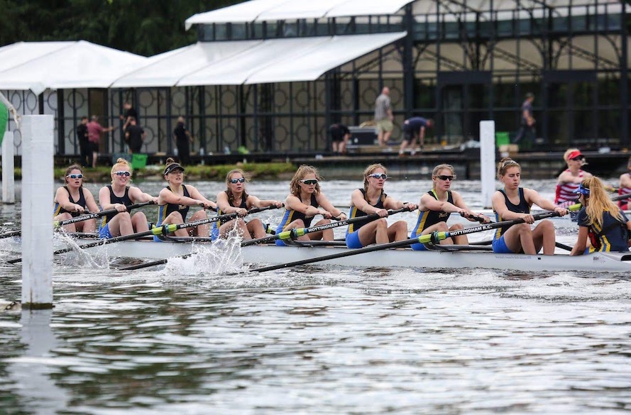 female ntu rowing in boat