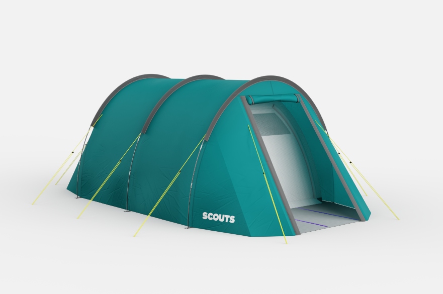 Digital mock-up of a tent
