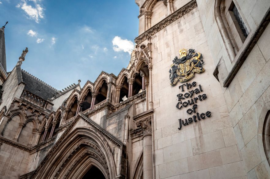 Image of the outside of the Royal Courts of Justice