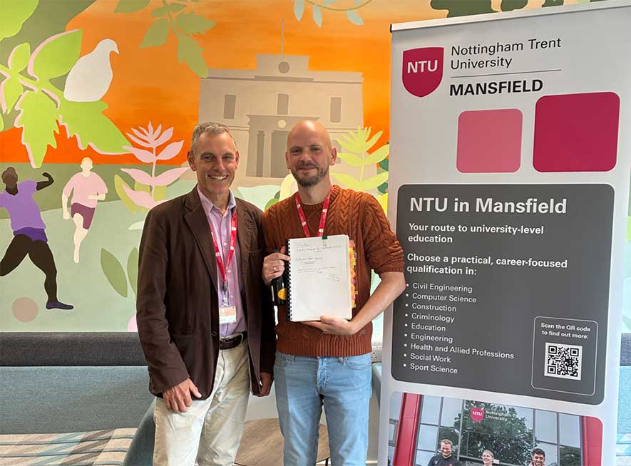 Stuart with his PhD and supervisor Chris Rolph