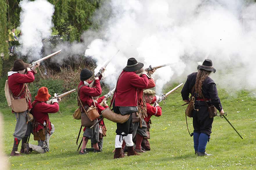 Battle re-enactment
