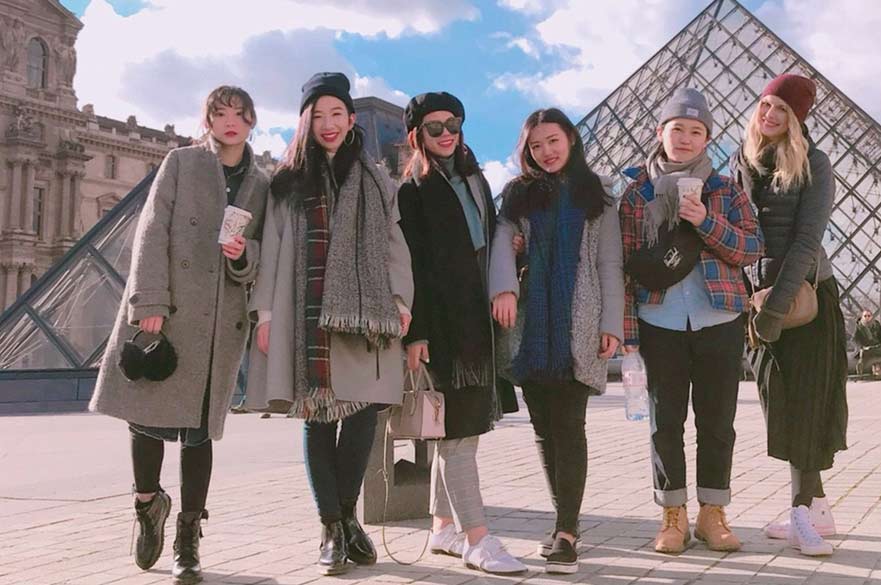 MA FMMC group shot at The Louvre