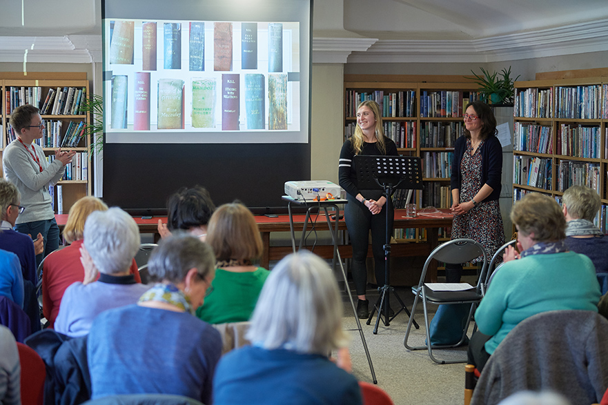 Annelise and Cathy Clay talk