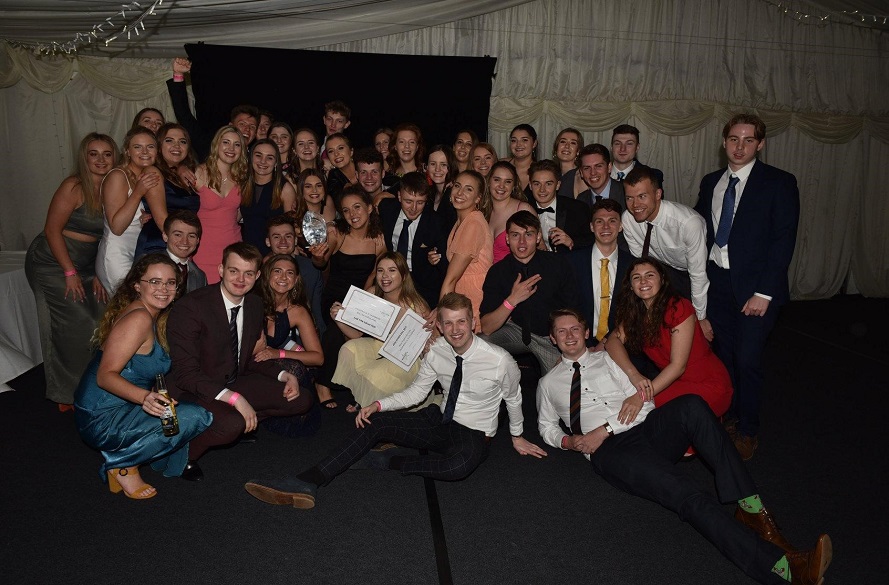 swim club at black tie event