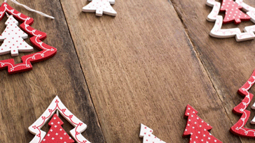 Christmas tree on table