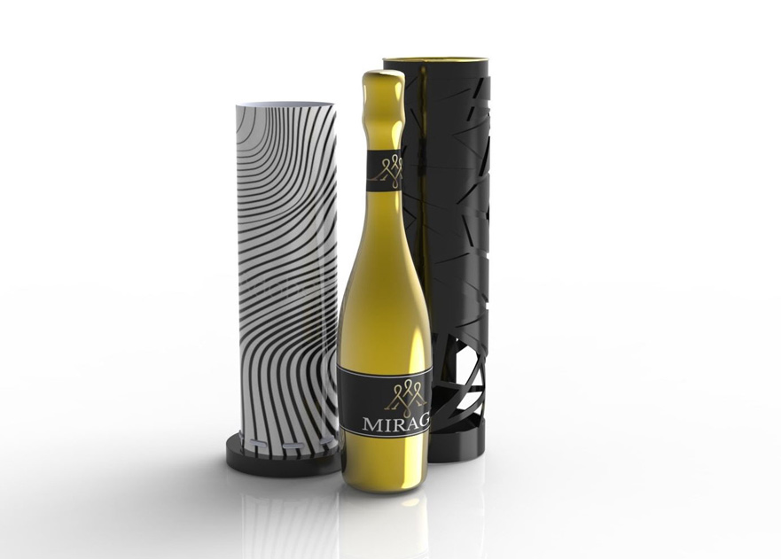 New bottled wine design