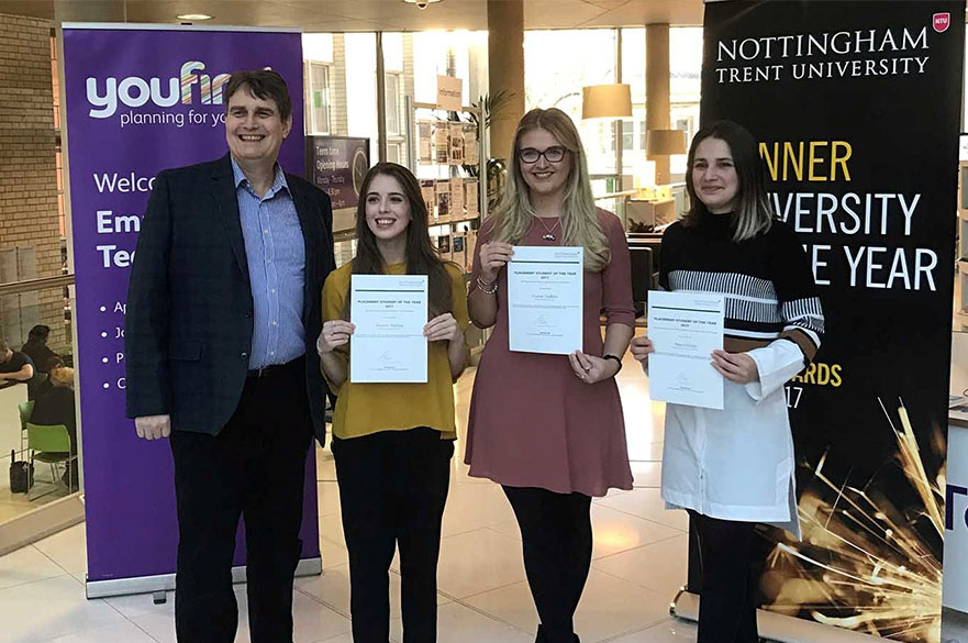 Award winning placement students