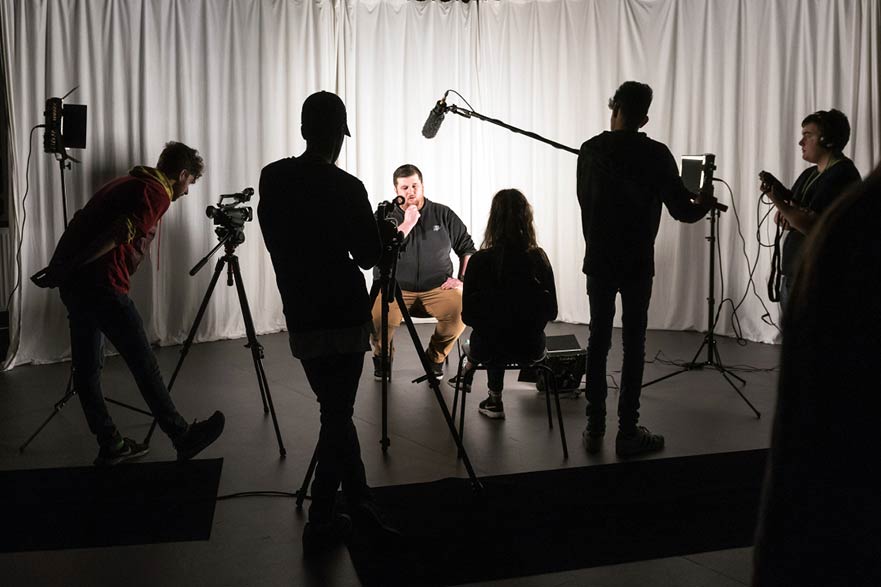 students working at Space2