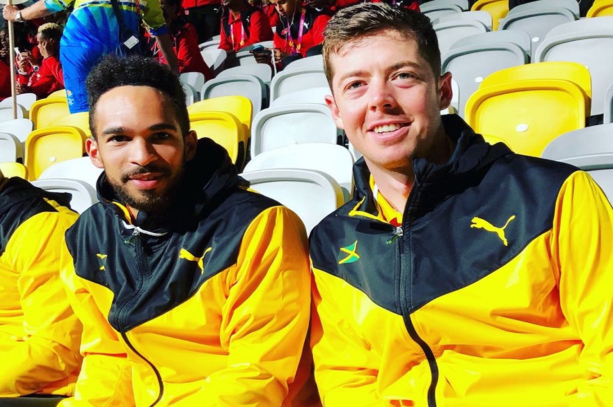 Two Jamaican squash players