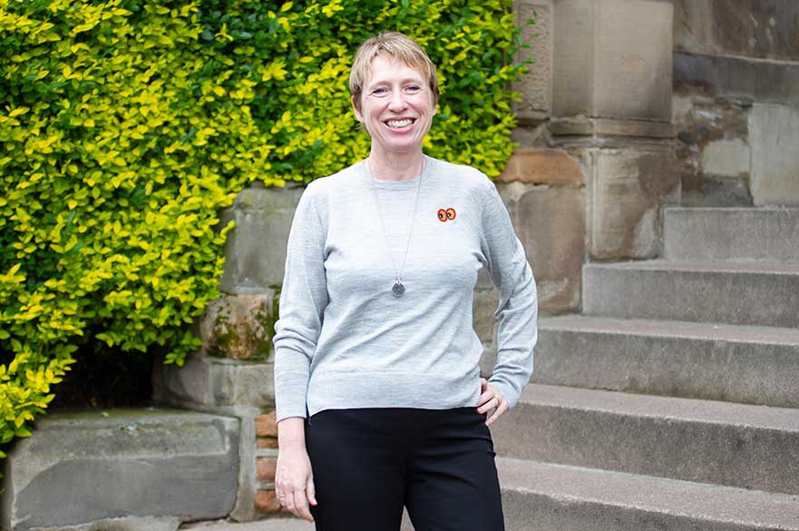 Aardman Executive Creative Director Sarah Cox outside the Waverley building