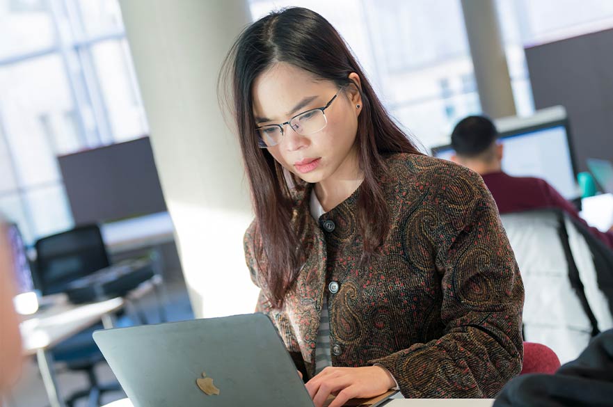 Woman with laptop