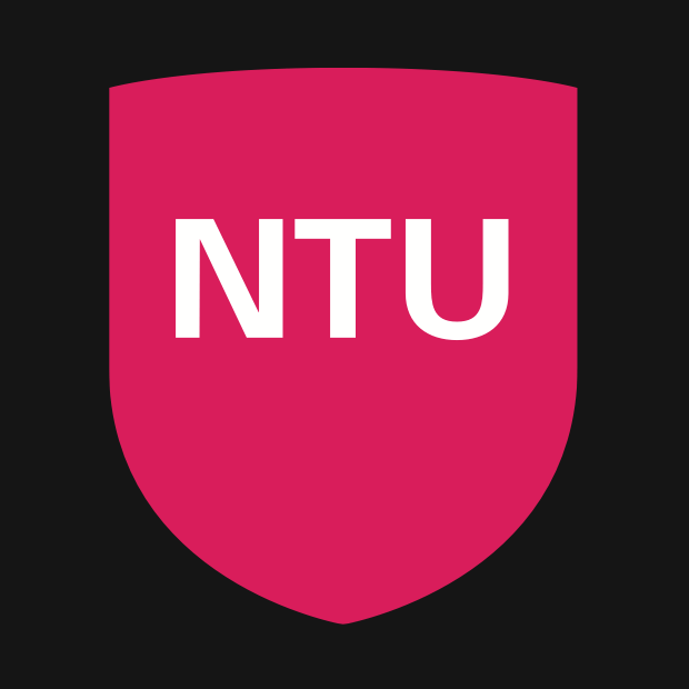 NTU shield logo on black background