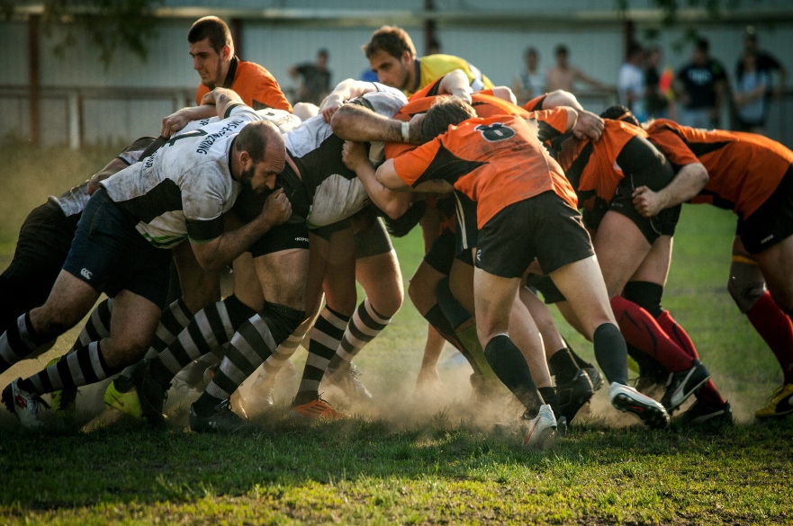 Rugby scrum