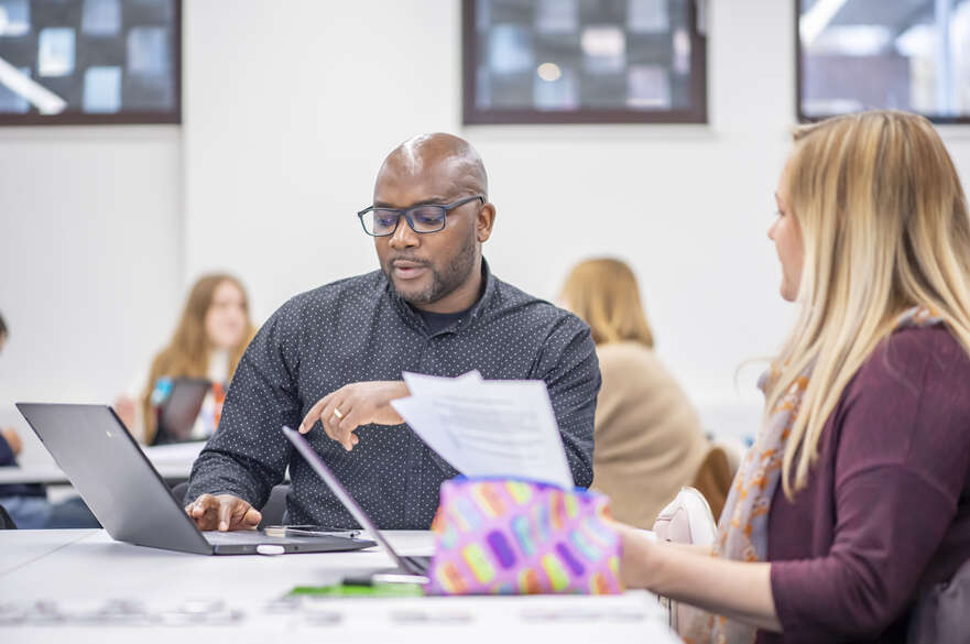 Image showing students learning in a classroom
