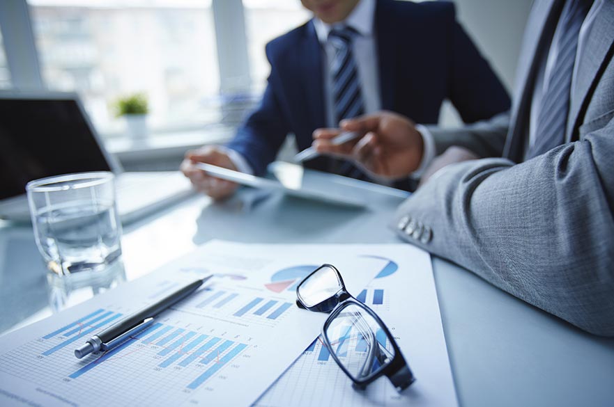 objects on a meeting room table