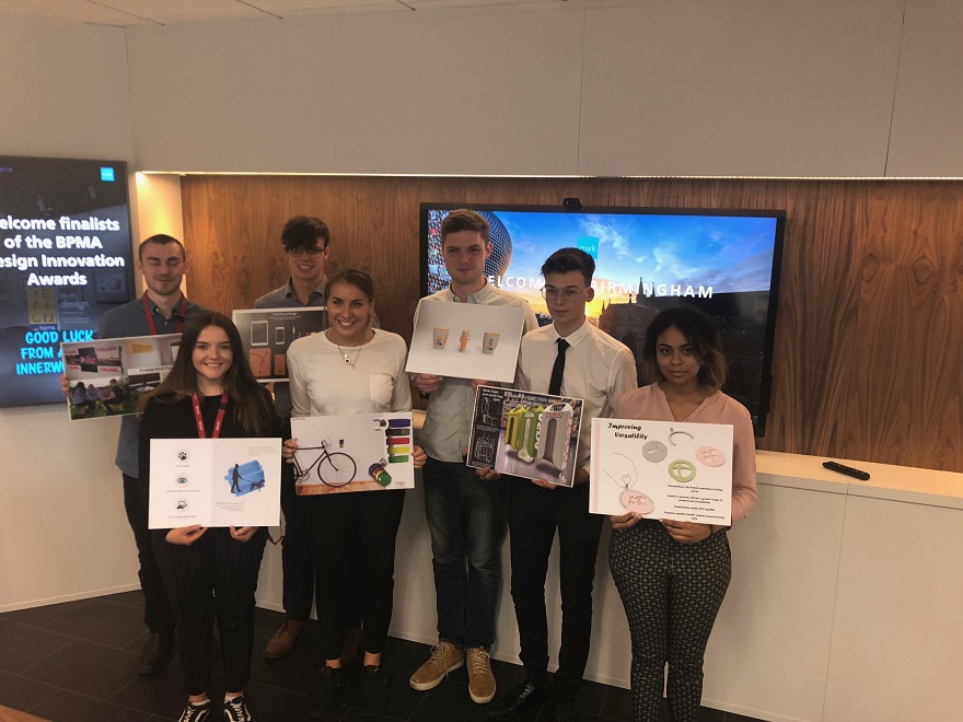 Students pictured at the BPMA Student Awards