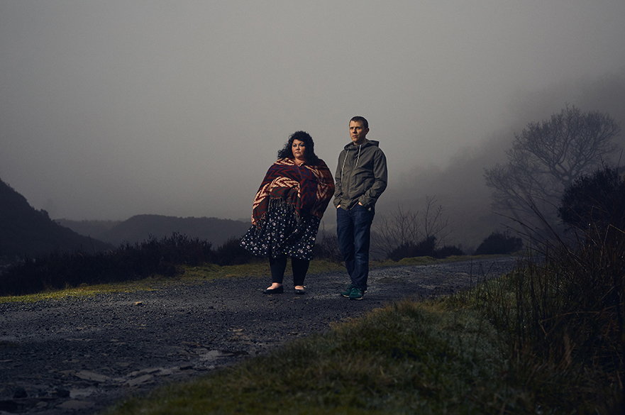 The Breath stood on a road in countryside.