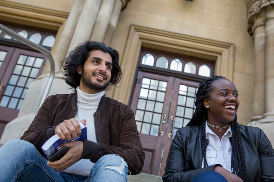 students smiling
