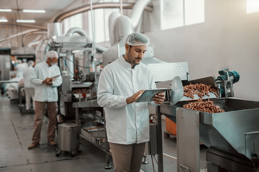 Man working in a factory