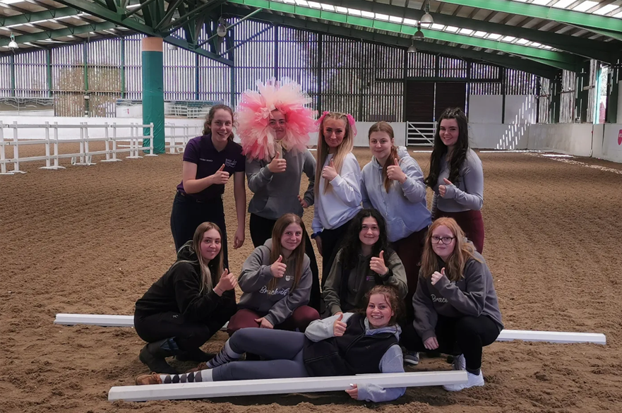 Equine students celebrate charity event success