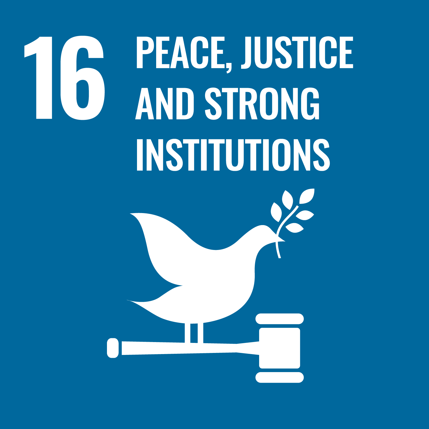16 - Peace, Justice and Strong Institutions Badge
