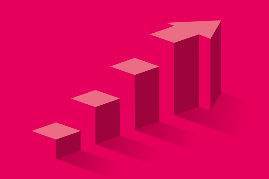 Pink arrow.