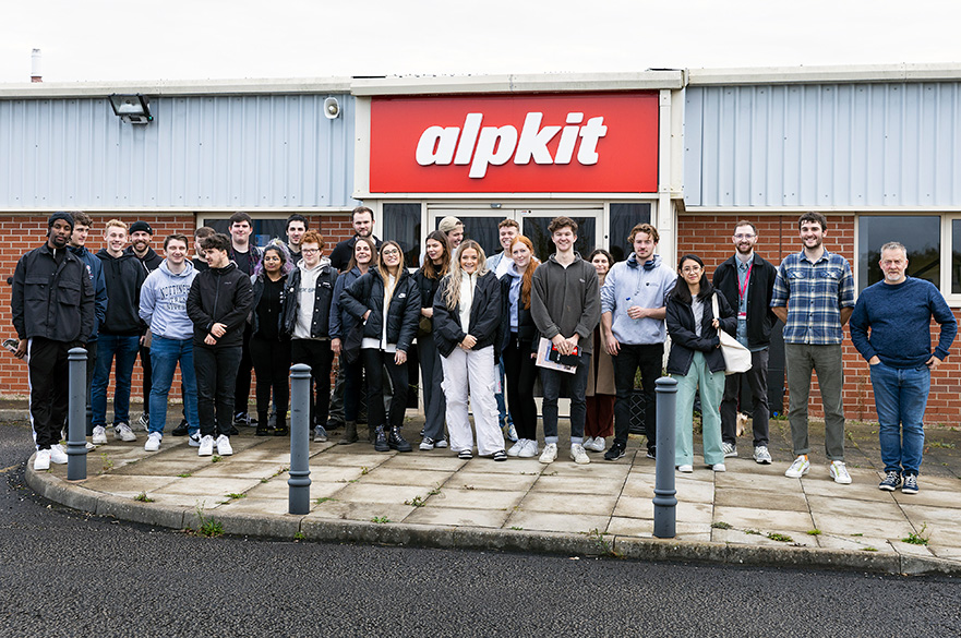 BSc (Hons) Product Design students visiting Alpkit’s headquarters
