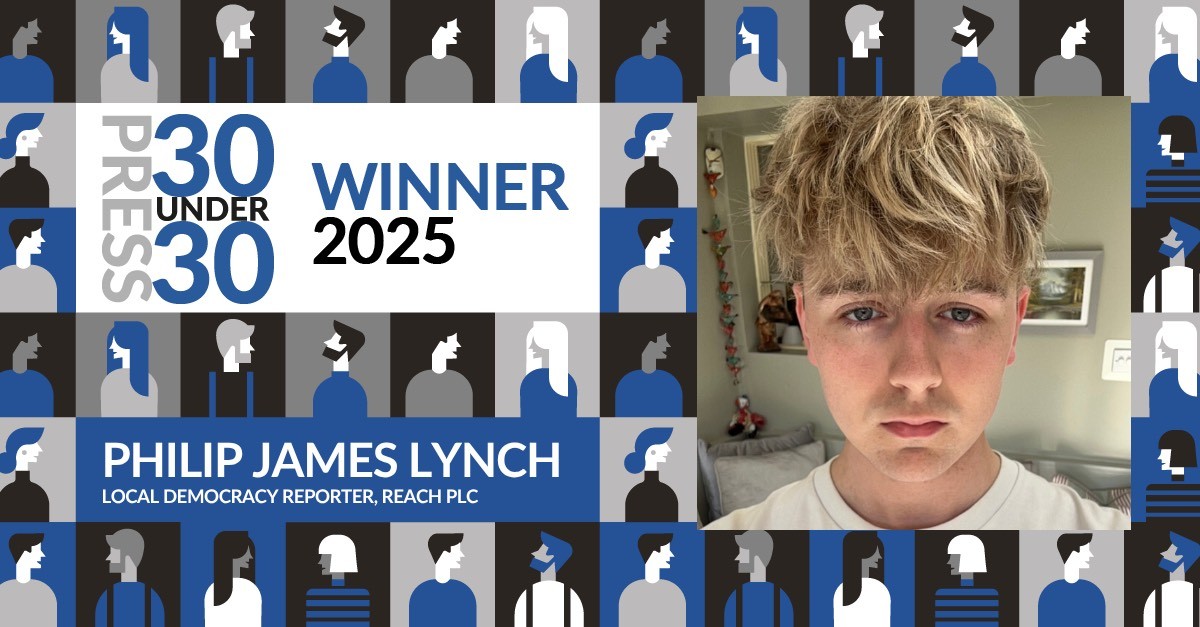 Poster announcing Phillp's award win