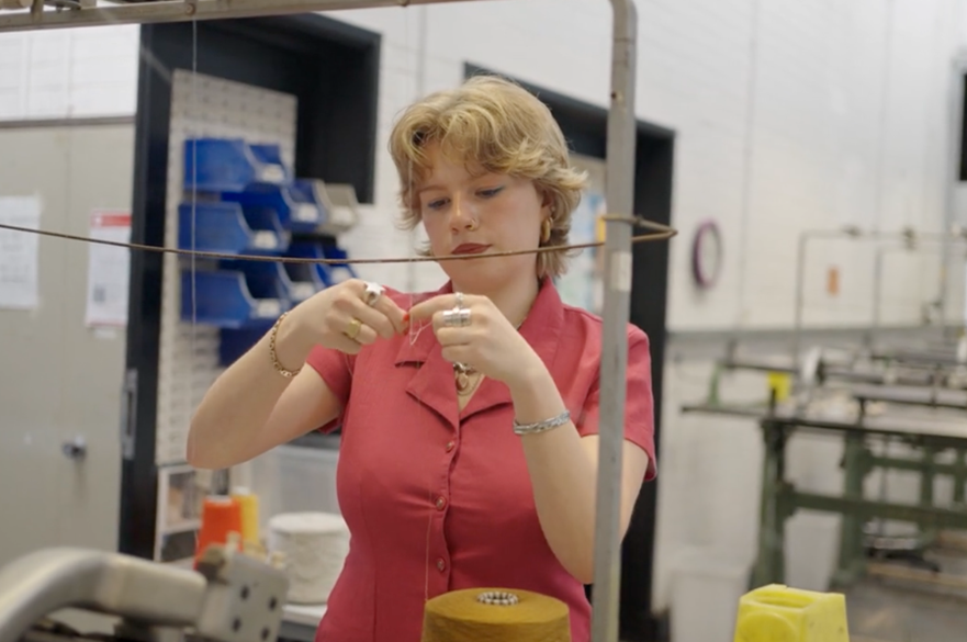 Fashion Knitwear and Textiles student, Amy Shepherd-Bowman