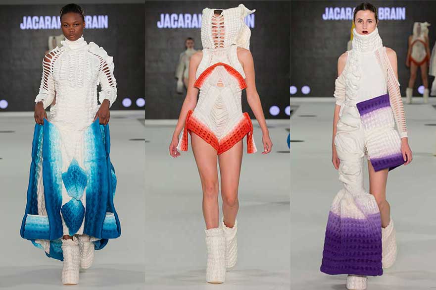 Garments from Jacaranda's collection NUDIBRANCH. Photo Simon Armstrong for NTU