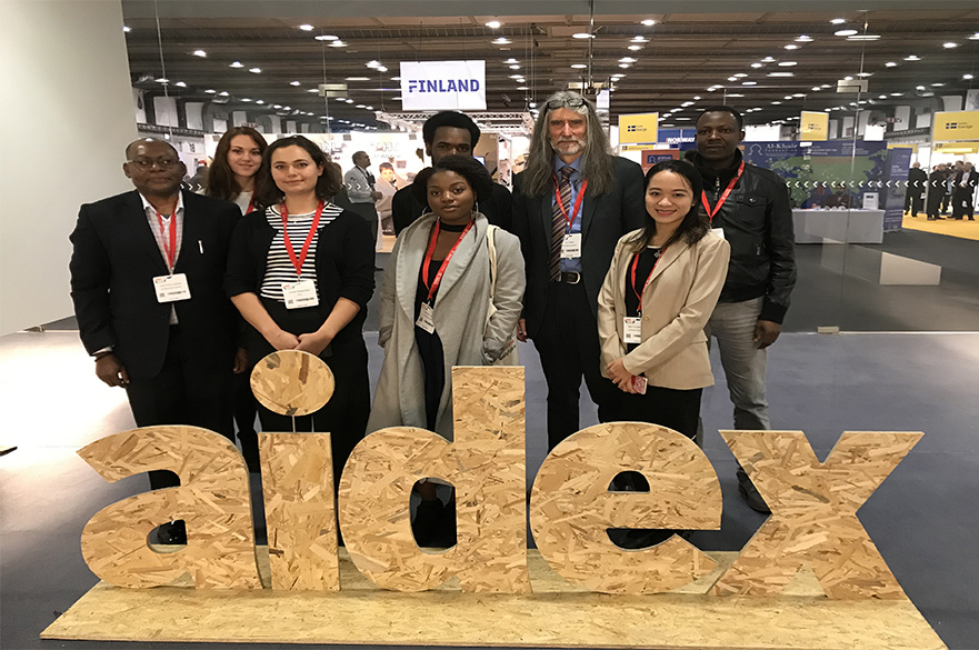Group Photo of students at AidEx conference