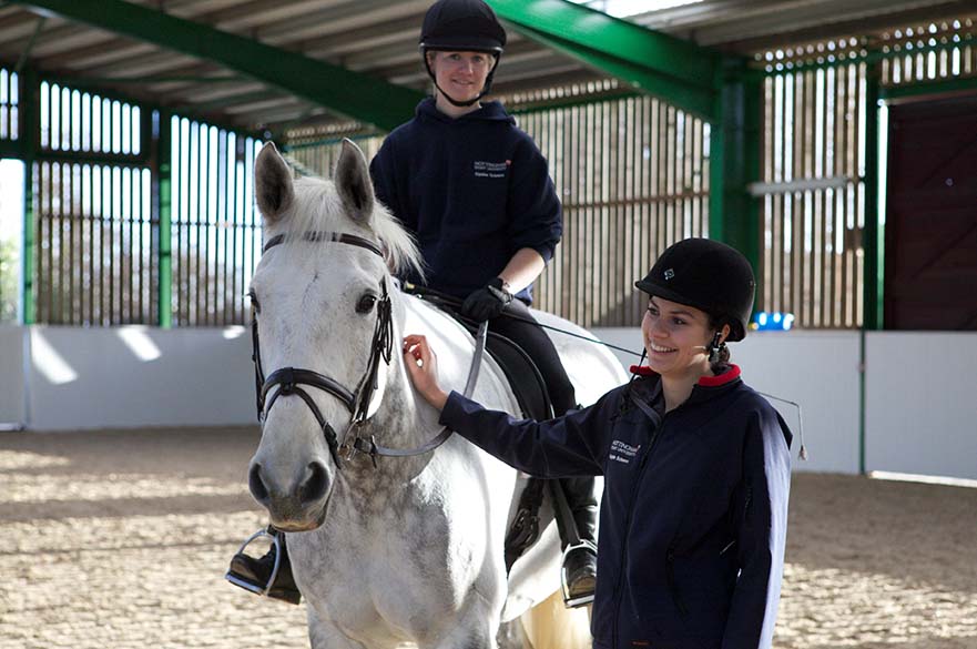 Student with horse