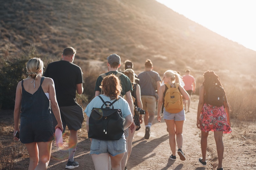 Group of people walking