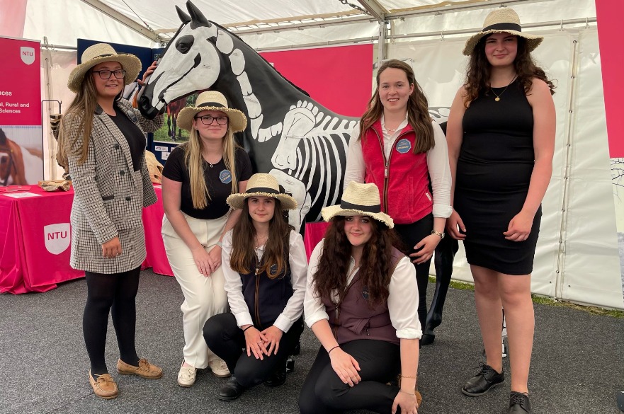 Equine course stand at the Nottinghamshire County Show