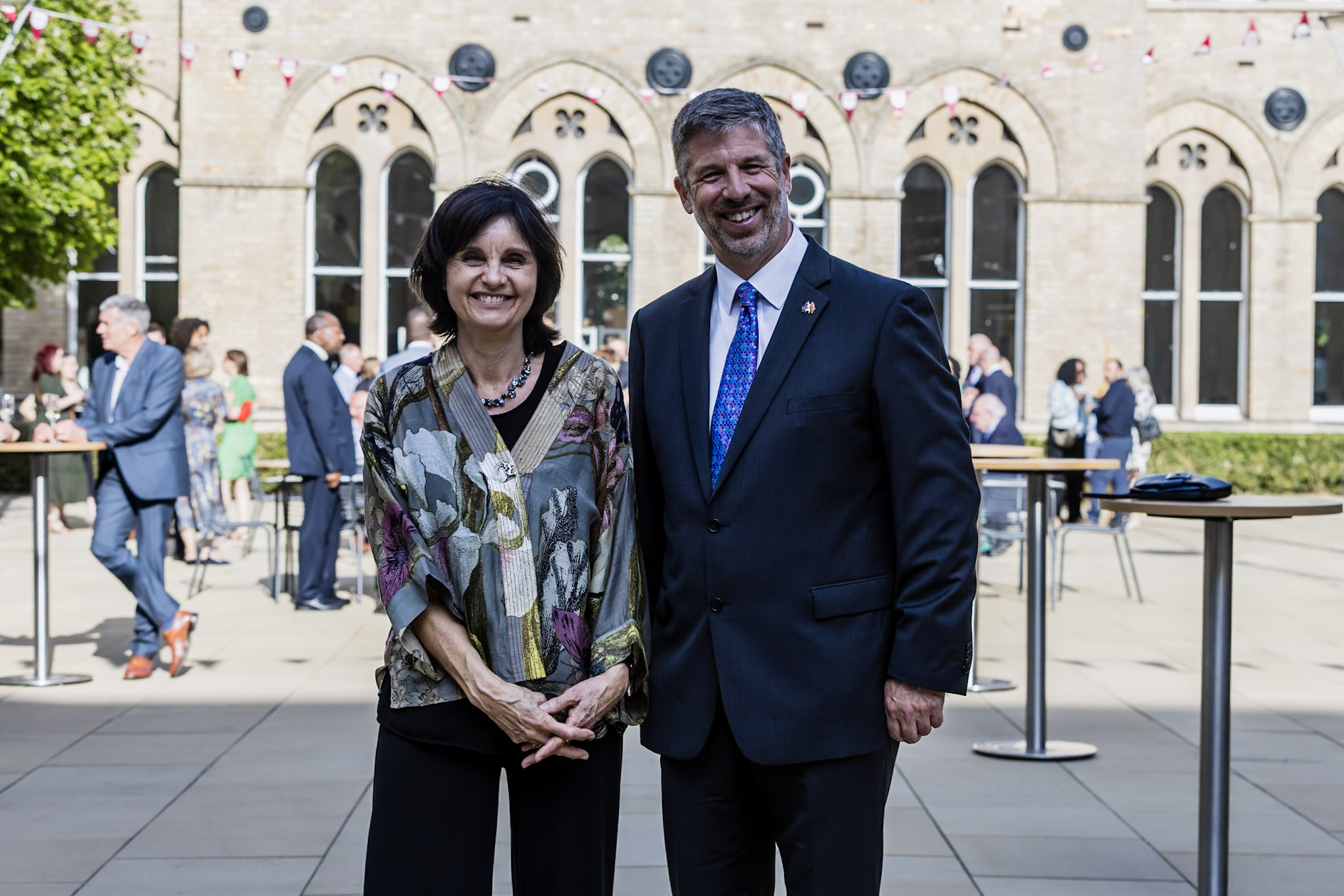 Jonathan Smithers, NLS almuni, and Jenny Chapman, Dean of NLS