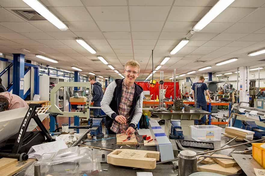 Greg Rolleston in the workshop