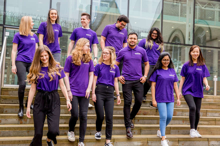 Students at open day