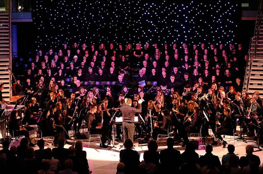 NTU's music ensembles performing.