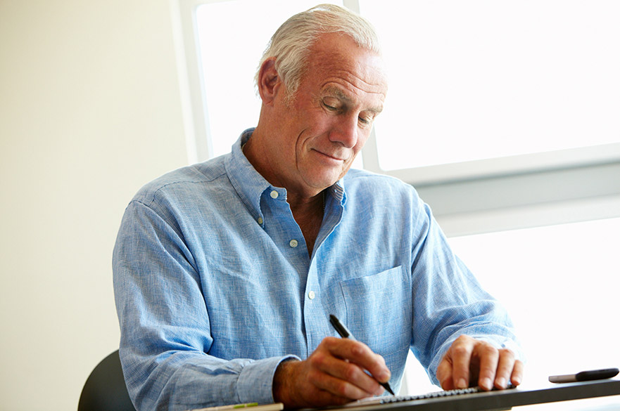 Man writing