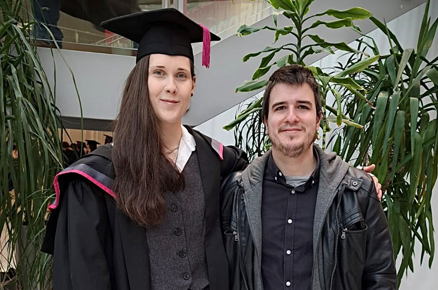 Cara Wheeldon at her graduation from NTU