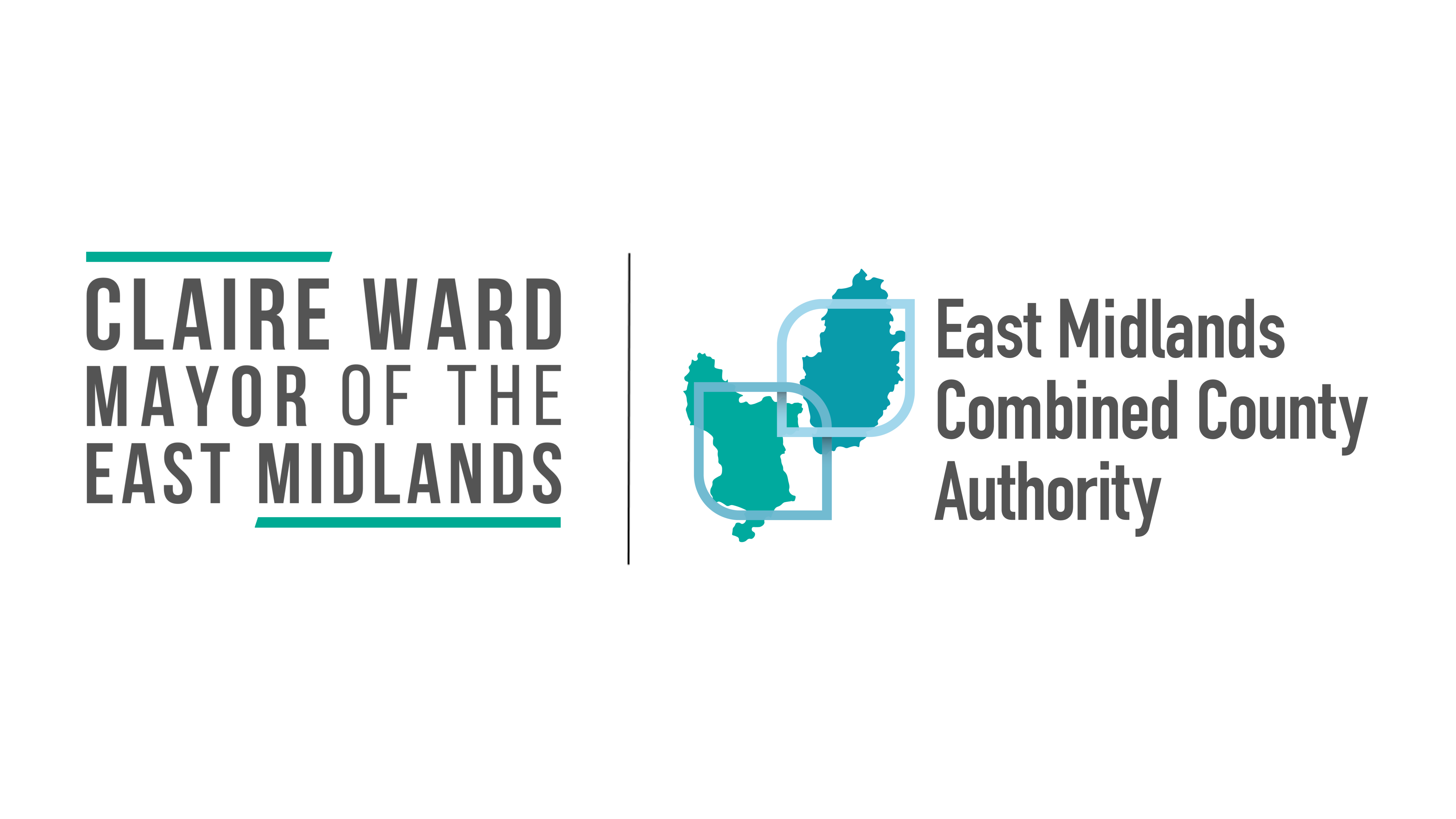 East Midlands Combined County Authority logo, and Claire Ward, Mayor of the East Midlands
