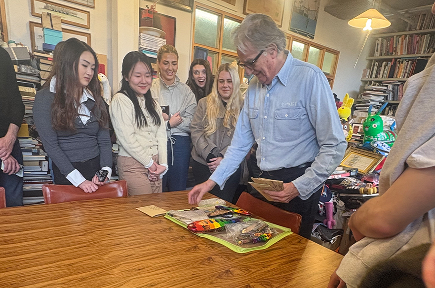 International Fashion Business students visiting Paul Smith head office in London