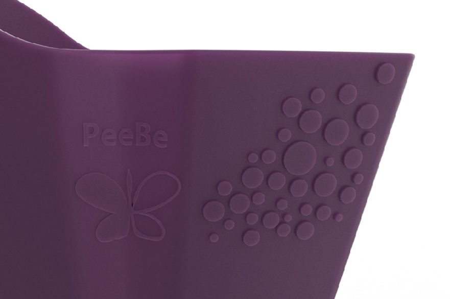 A cup-shaped product designed to help female long-distance runners urinate discreetly.