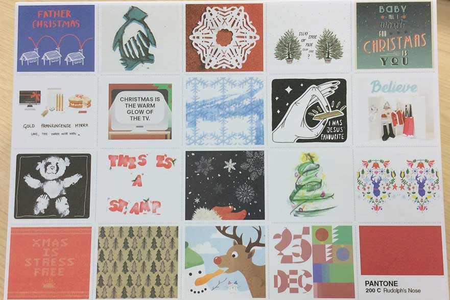 Graphic design xmas card