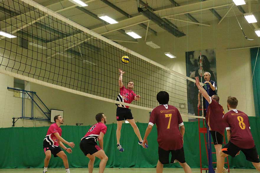 Mens volleyball players