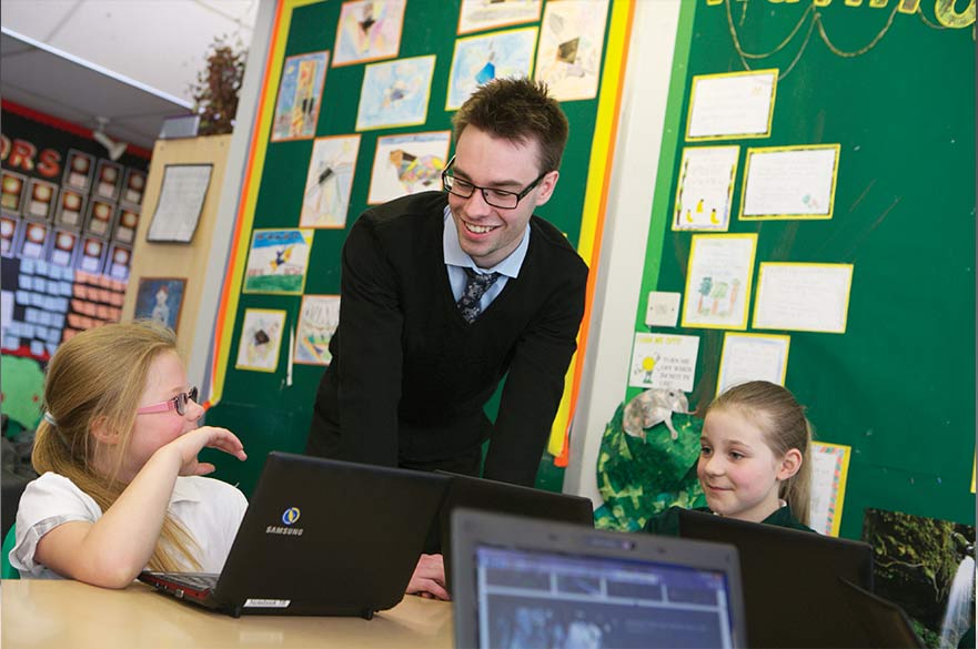 Teacher in School