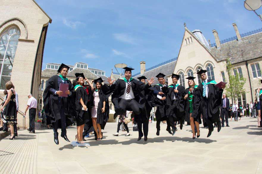 Graduates celebrating